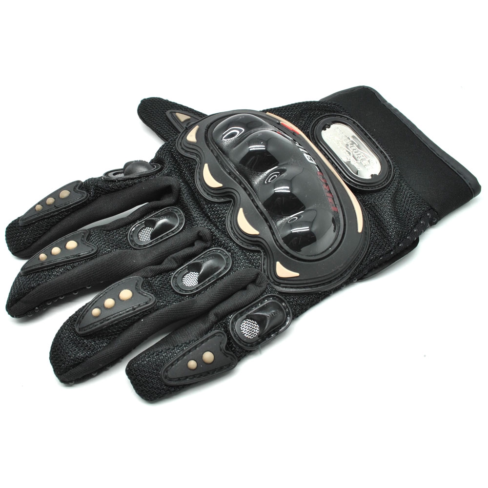 TAFFSPORT-Pro Biker Sarung Tangan Motor dengan Touch Screen Size L - Hitam