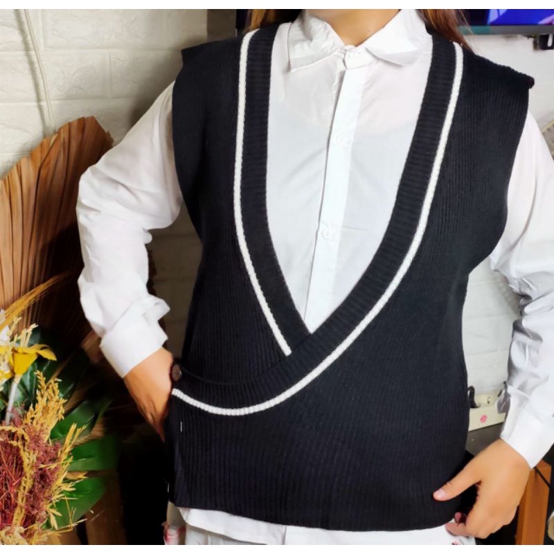 sweater vest SHIFA rompi fashion wanita