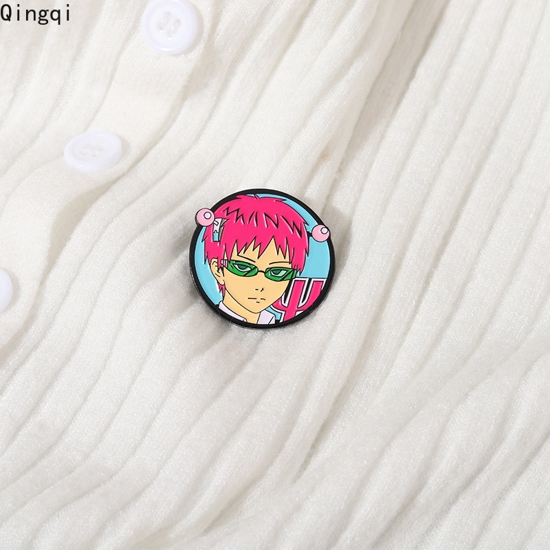 Bros Pin Enamel Desain Kartun Anime Saiki Kusuo No Psi Nan Untuk Hadiah Anak