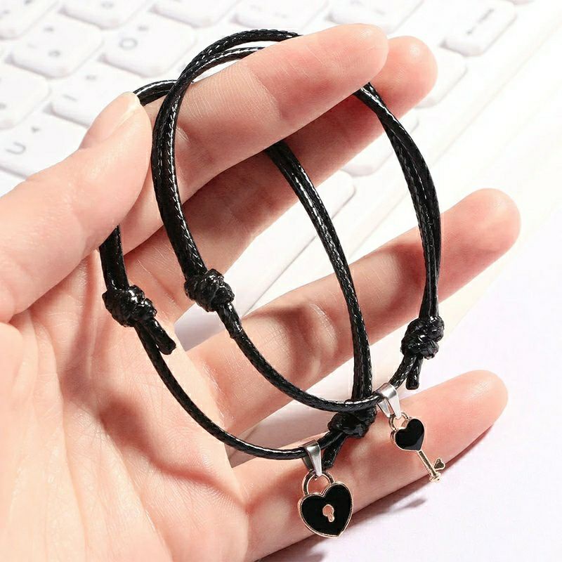 Gelang Couple Kunci Gembok (2PC) KeyChain/ Gelang Viral