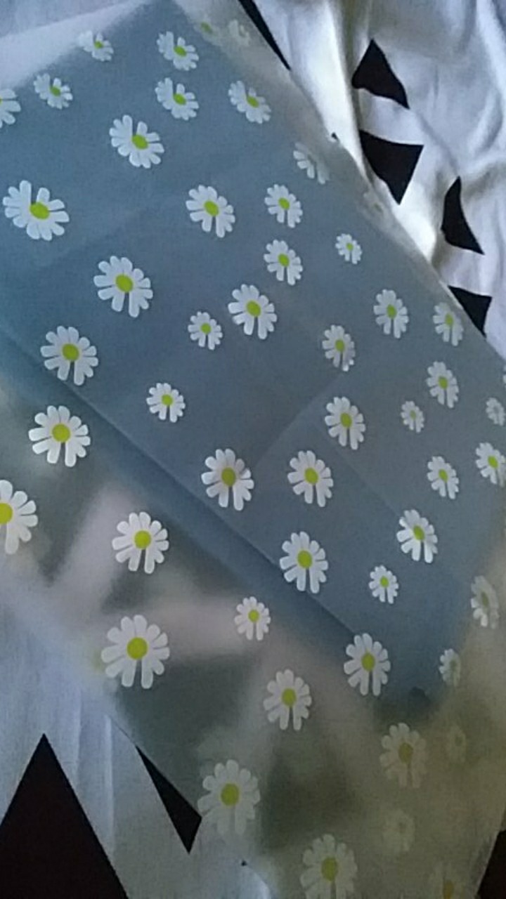 [tu] Kantong Zip Lock Transparan Bunga Daisy - Hw0115