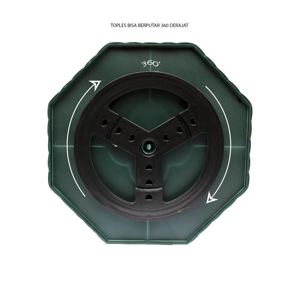 Toples Bunga Putar Dua Susun Toples Kue Putar 2 Susun Toples Makanan Ringan Snack Toples Bunga Dua