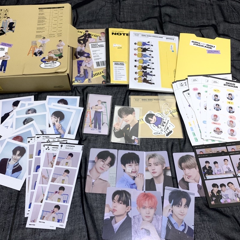 ENHYPEN GGU GGU PACKAGE 2022 SHARING  (niki jay jake sunghoon heeseung jungwon sunoo) photocard