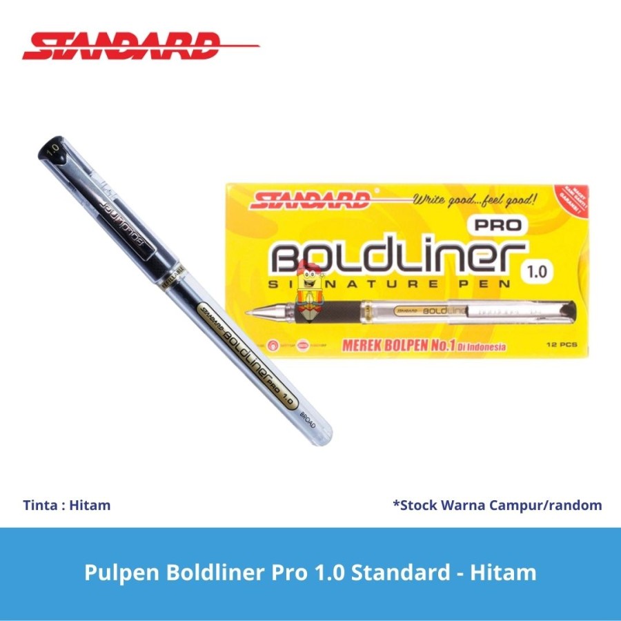 

Pulpen / pena Boldliner Pro 1.0 Standard - Hitam