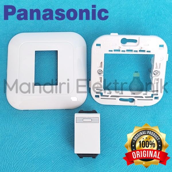 Frame Saklar Putih Panasonic WEJ 78019 WEJ 78029 - Rumah Saklar Panasonic 1 / 2 gang Tanam - Saklar Lampu Panasonic