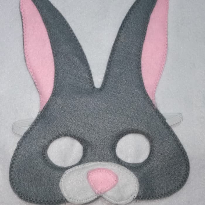 Topeng Hewan Kelinci Rabbit Bunny Felt Mask Kostum Pesta Drama Teater Shopee Indonesia