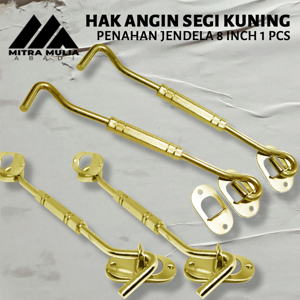 Hak Angin Kuning Emas Lamskar Stainless  Cantolan Pengait Jendela