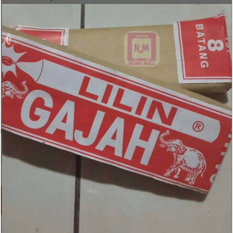 Hasna Mall - Lilin putih Cap Gajah/Leo Dekorasi di Meja Makan