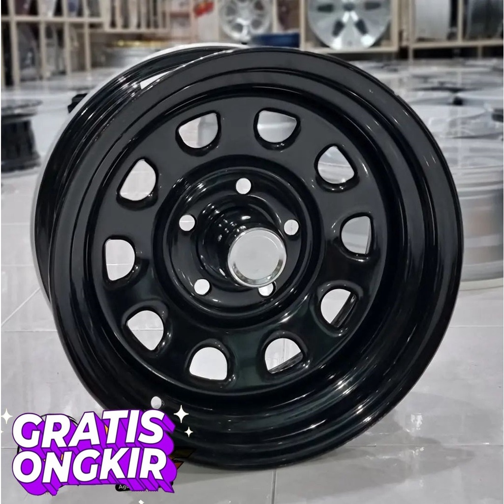 velg new carry velg daytona ring 15 pcd 5x114.3 Lebar 8 Et 15 velg mobil R15 .granmax,terios,hrv,brv