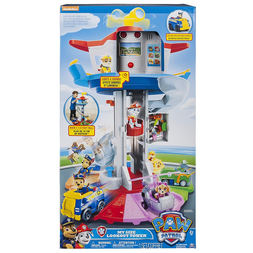 paw patrol my size lookout tower vehicles