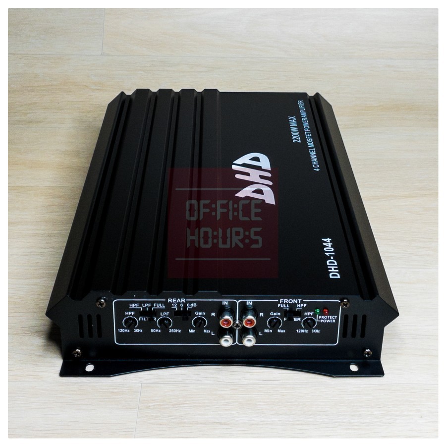 Power Amplifier 4 Channel DHD 1044 Black and Silver