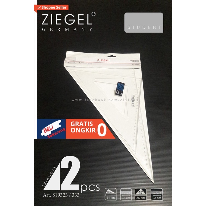 

Ziegel Penggaris Segitiga Set Wolfe