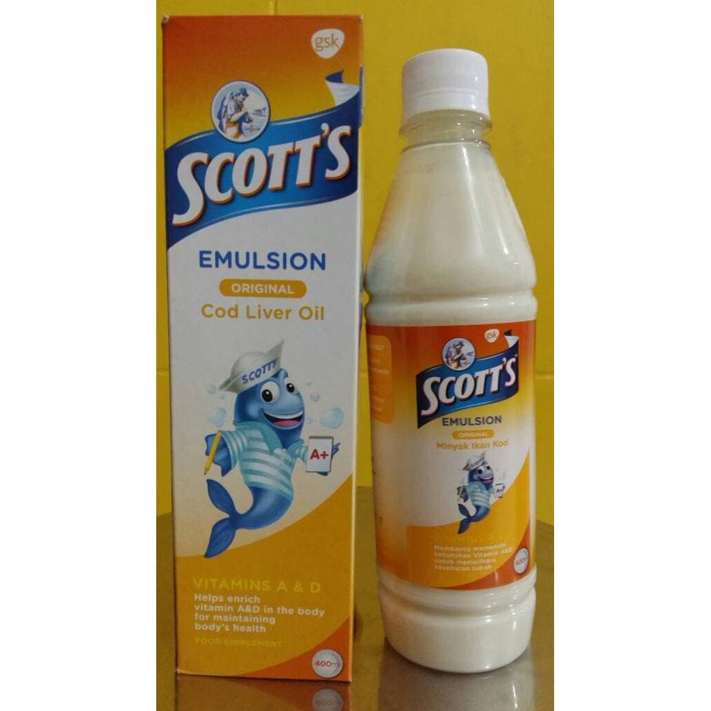 Terbukti Ampuh Minyak Ikan Scott Emulsion 400 Ml Rasa Original Shopee Indonesia