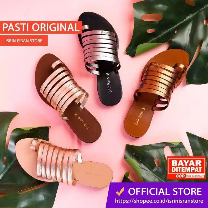 (GLADY) Sandal  WANITA ISRIN ISRAN GLADY ORIGINAL Ternyaman