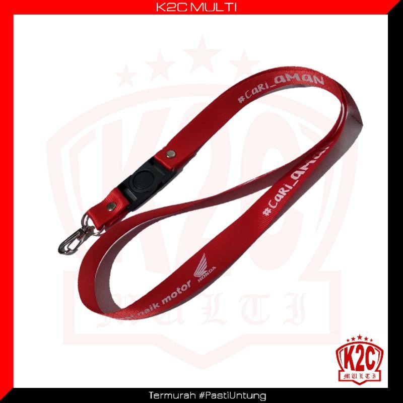 

Gantungan Kalung Tali ID Card Lanyard Honda Cari Aman