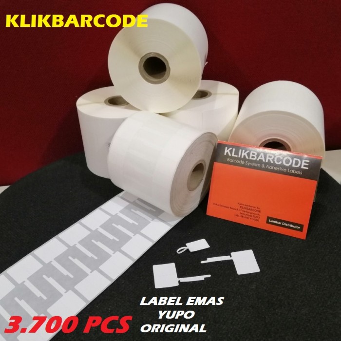 

MURAH STICKER LABEL EMAS - JEWELRY BAHAN SINTETIS YUPO 77 x 24 mm (Isi : 3.700 Pcs ) - PT. SATO LABELS