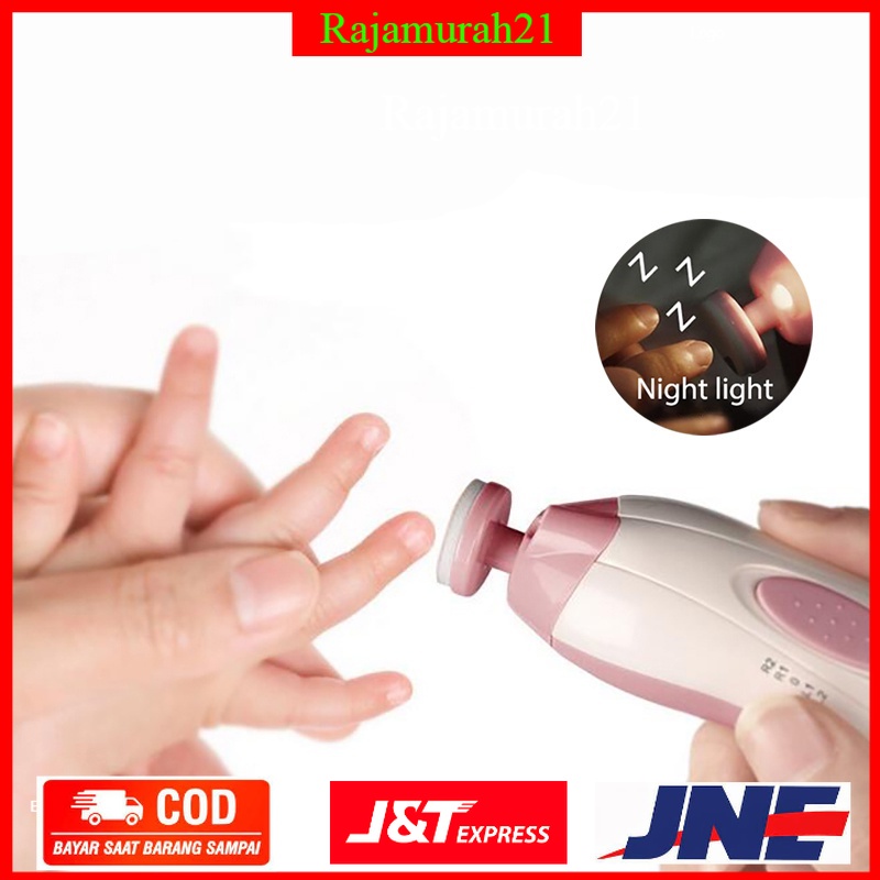 Alat Potong Kuku Bayi Electric Baby Nail Trimmer - 7RHX2ZPN - Pink