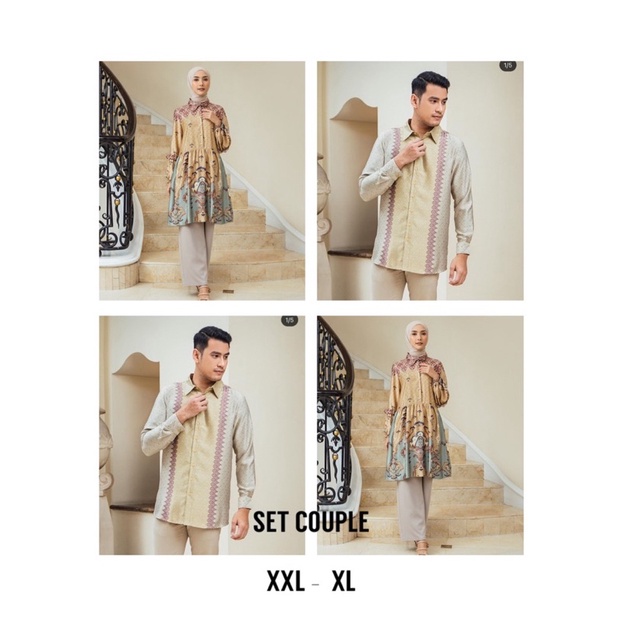 SARIMBIT COUPLE LEBARAN GEULIS SHIRT TUNIC SET