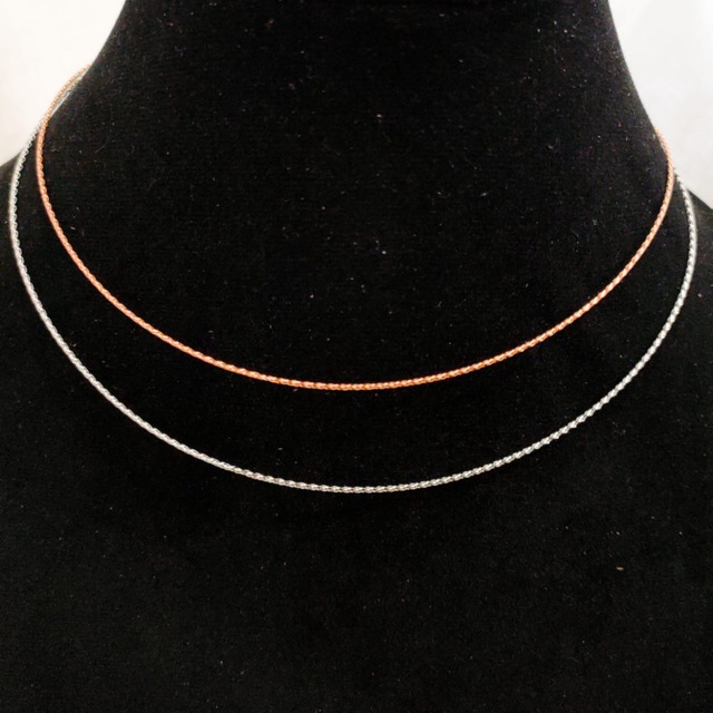 Kalung Emas Choker Koleksi Josean Elegant Hadiah Ultah Emas Asli