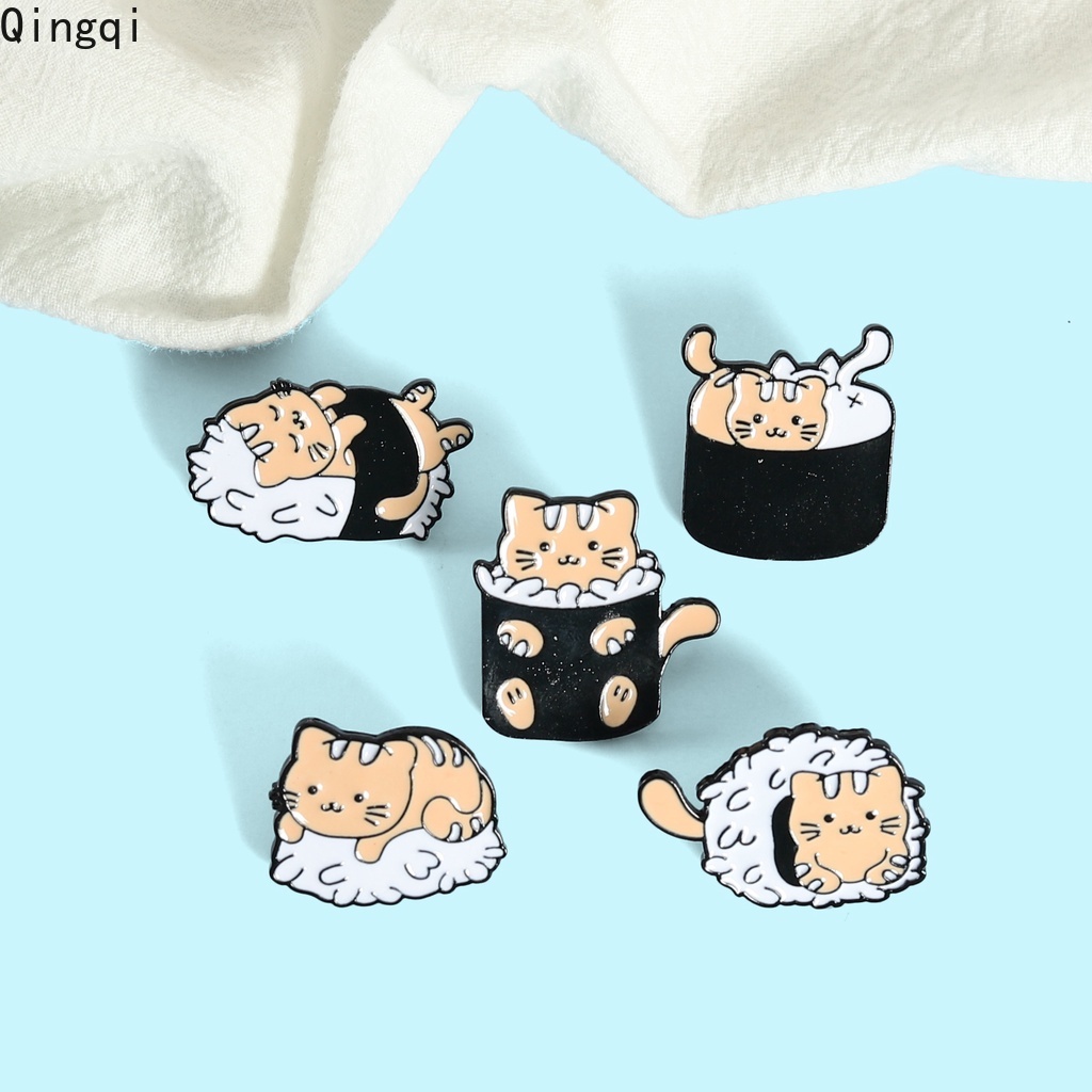 Bros Pin Enamel Bentuk Sushi Rice Ball Gaya Jepang Untuk Anak