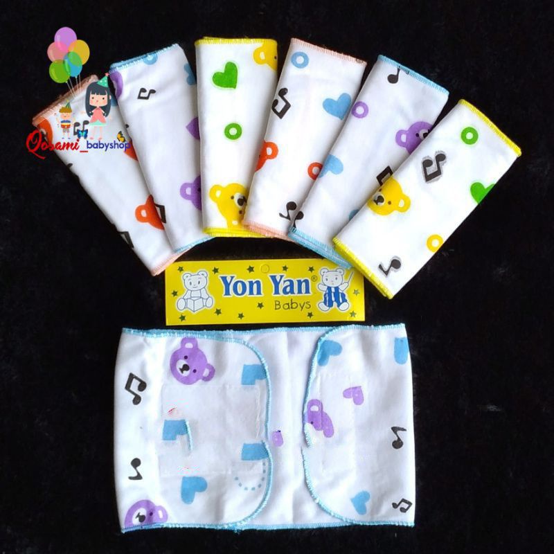 PROMO 6 Pcs Gurita Bayi Yon Yan - Gurita Rekat Bayi - Warna Dasar Putih Bermotif