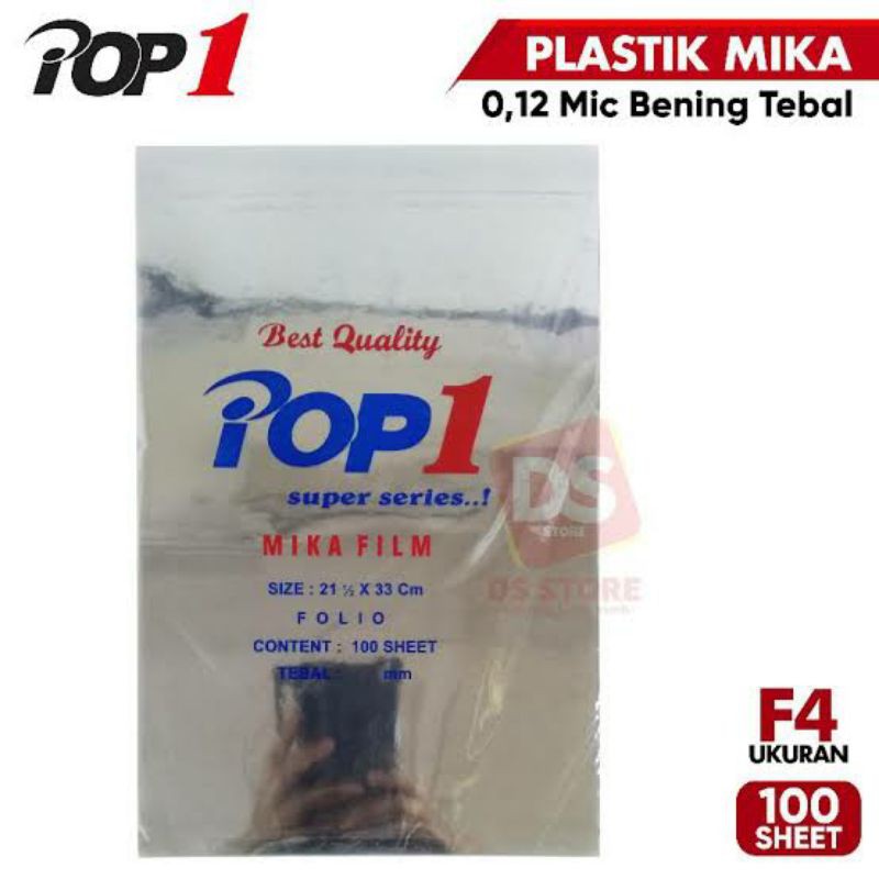 

Mika Tebal Cover Lapisan Jilid F4 Folio Super Pop iPop 1 Film Warna Bening / Tidak Berwarna