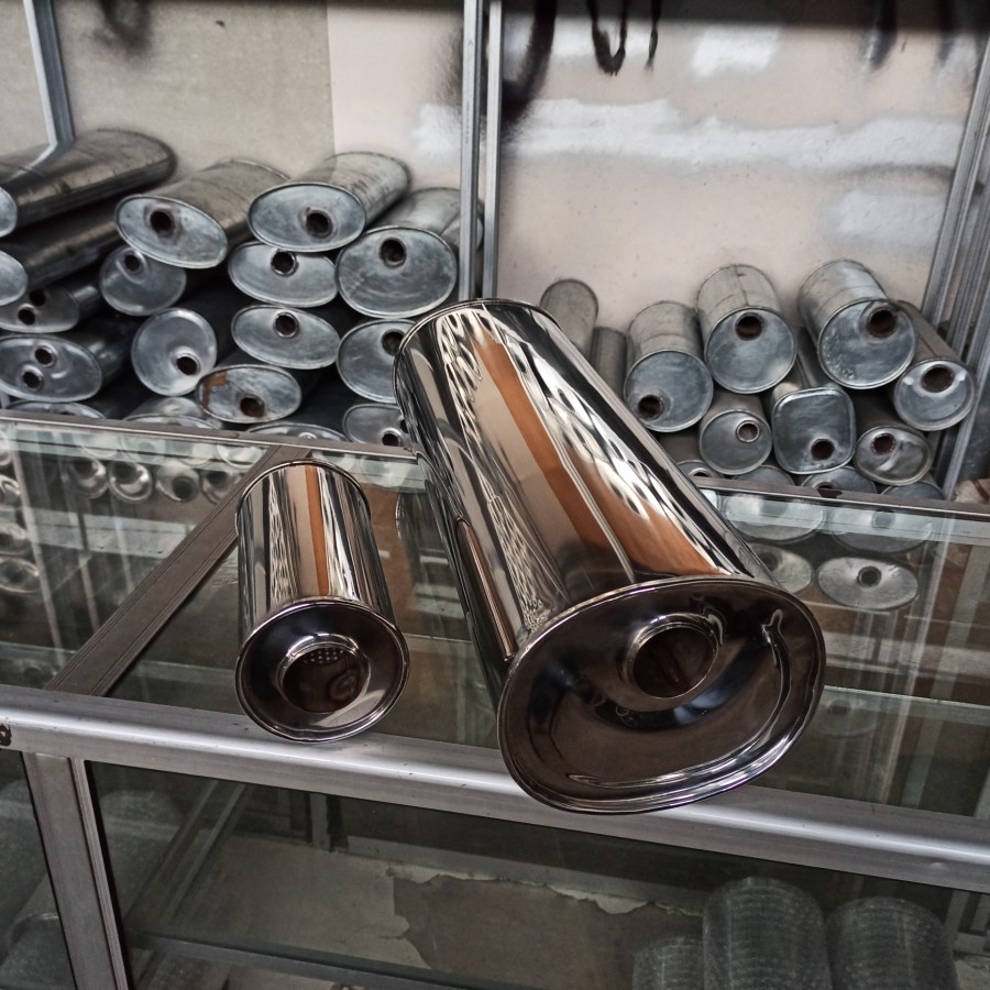 knalpot mobil kijang grand kapsul bensin standaran stainless resonator berkualitas