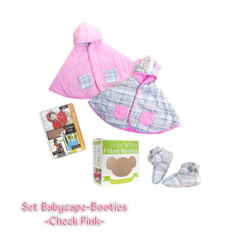 CuddleMe Special Bundling - Baby Cape + Fitted Booties - Paket kado Hemat