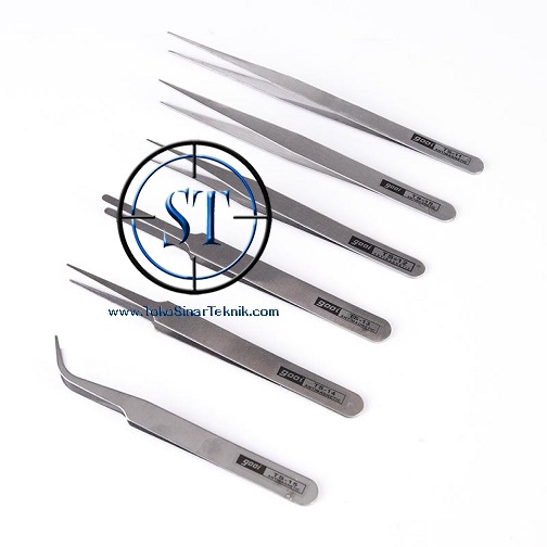 Pinset 6 Fungsi Serbaguna Stainless Steel Anti-static Tweezers Tools