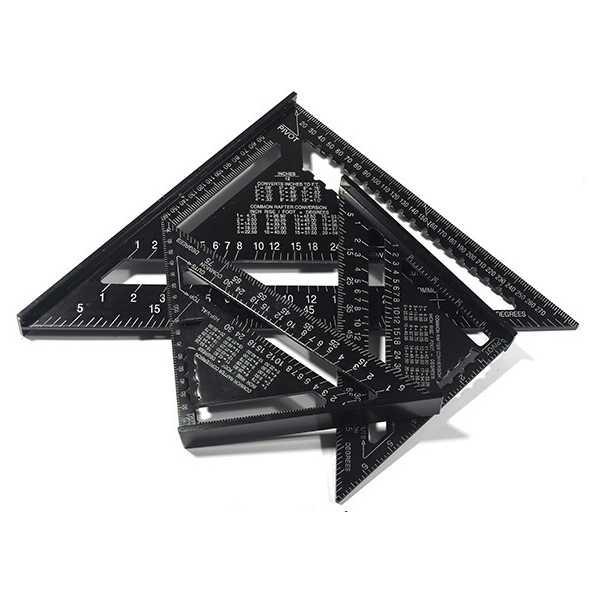 

VKTECH Penggaris Siku Mistar Triangle Ruler Aluminium 7 inch - A10D01