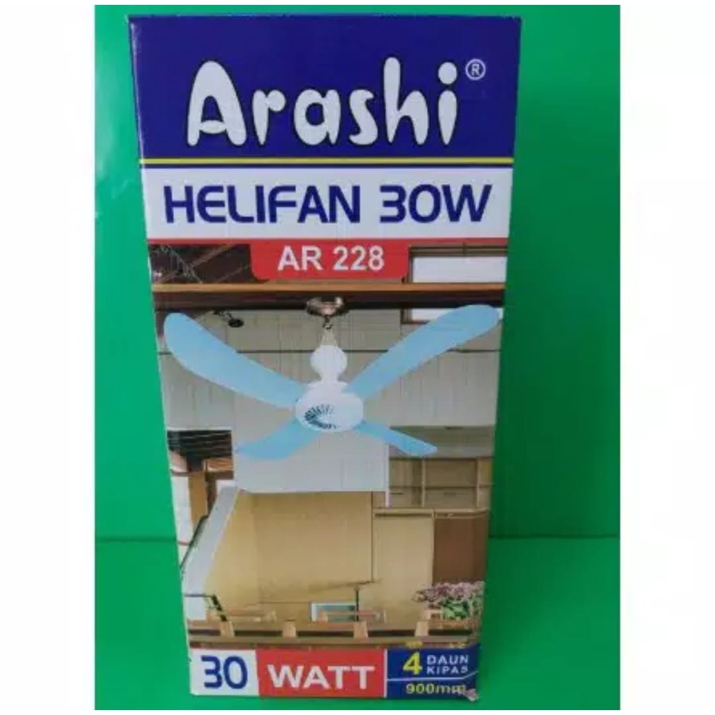 Arashi Kipas Angin Gantung Helifan 30W WATT AR-228