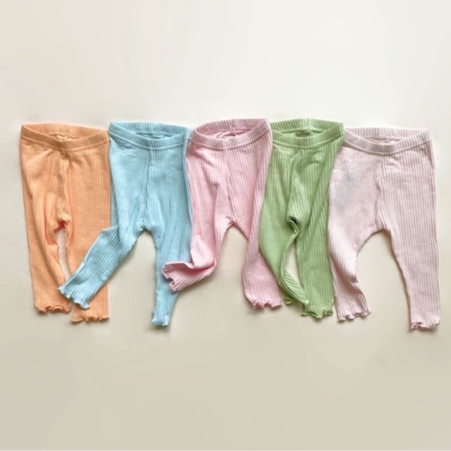 DINOANDBUNNY - LEGGING GIRL - Bohopanna Bohobaby - Bawaha Celana Leging Bayi Anak Ruffle Newborn - 4 Tahun - Celana Anak Perempuan