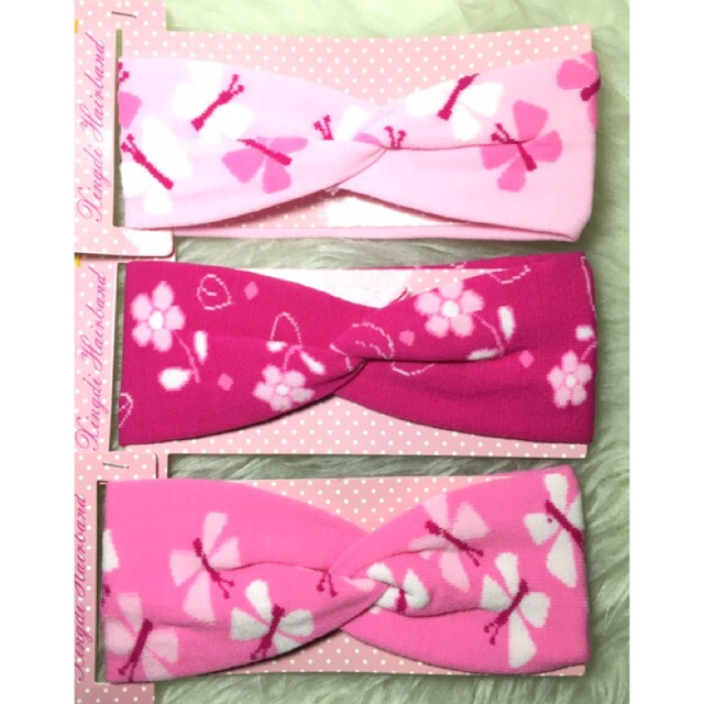 HB05 Headband Bandana Kain Biasa/Simpul Motif 38 cm