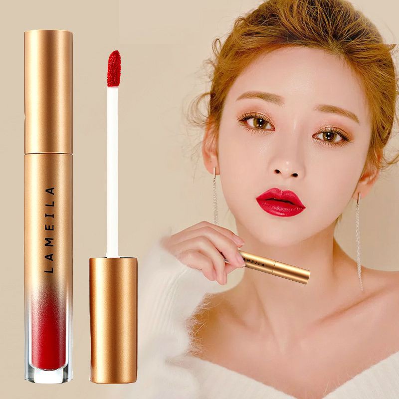 Liptint Korea Lameila GOLD Edition Lipstik Matte / Lipstik Tahan Lama Anti Air / Lipstick Lip Cream Lip Balm Lipgloss - Pelembab Pemerah Bibir