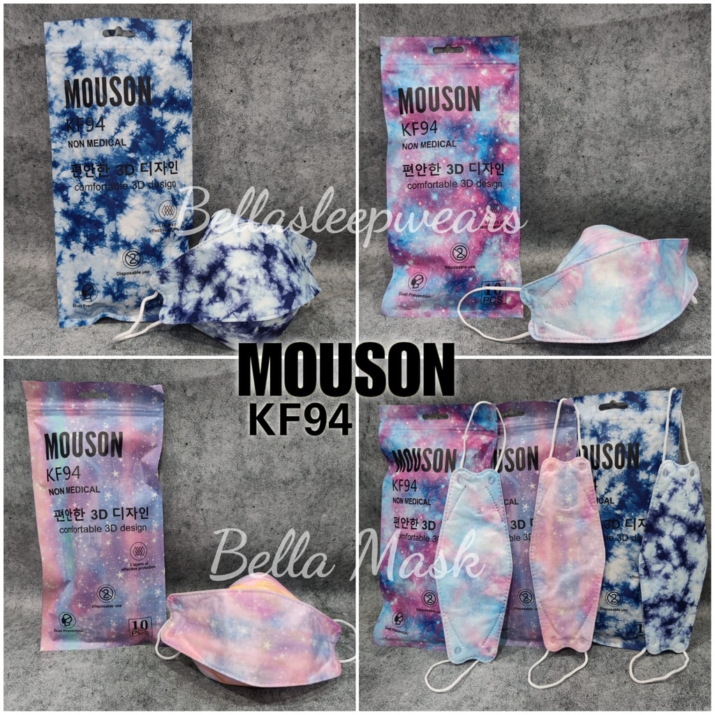 MOUSON KF94 GALAXY EDITION - MASKER PREMIUM KF94 4PLY GRADASI GALAXY SPECIAL EDITION