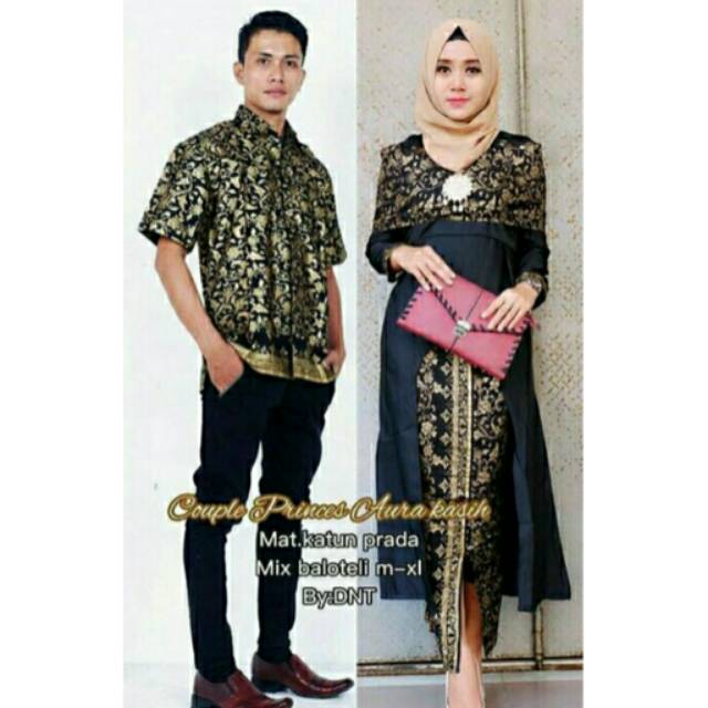 Grosir Tasyananu_batik Couple Aura Kasih Hitam Z65elKTNEoExA