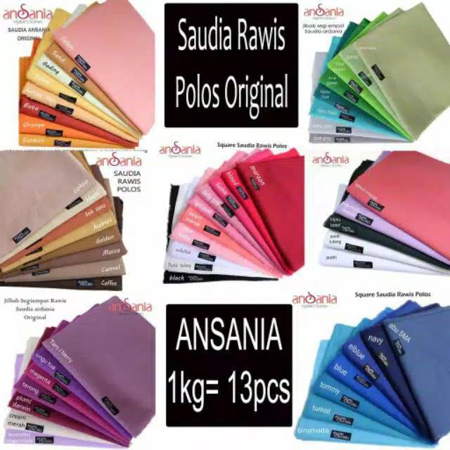 Kerudung segi 4 saudia ansania / saudia ansania