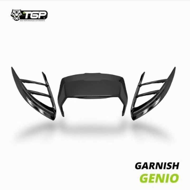 TGP Garnish Lampu Depan Honda Genio - Bahan Berkualitas - Black Chrom