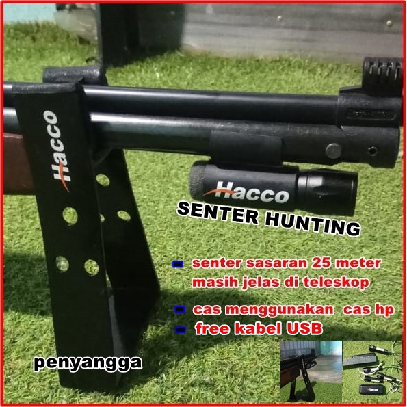 TRIPOD Bantalan mounting set senter MONCAM teleskop HACCO 01