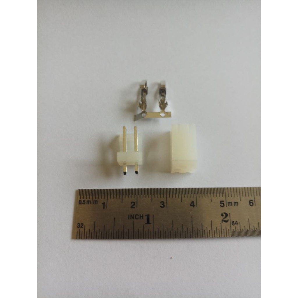 CV. TTG -   Konektor 2 Pin Set Nilon Molek Besar Jarak pin 3.96 mm