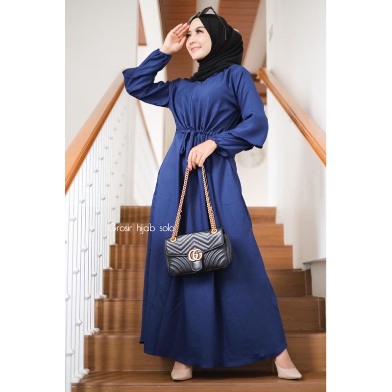 (MGA) GAMIS APINA REMPEL BUSUI DRESS MOSCREPE PREMIUM