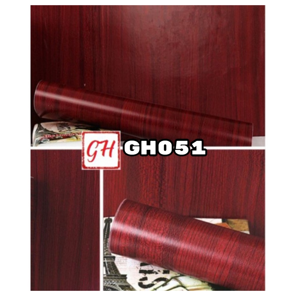 PAKET 5 ROLL Wallpaper Dinding Wallstiker Wallpaper MOTIF KAYU TERBARU