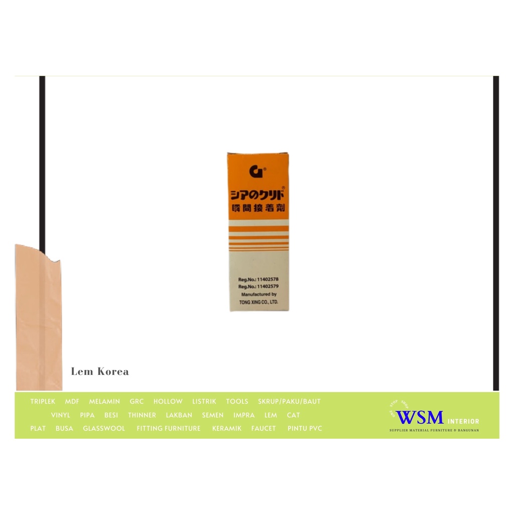 

Lem Korea Super Glue Power Glue