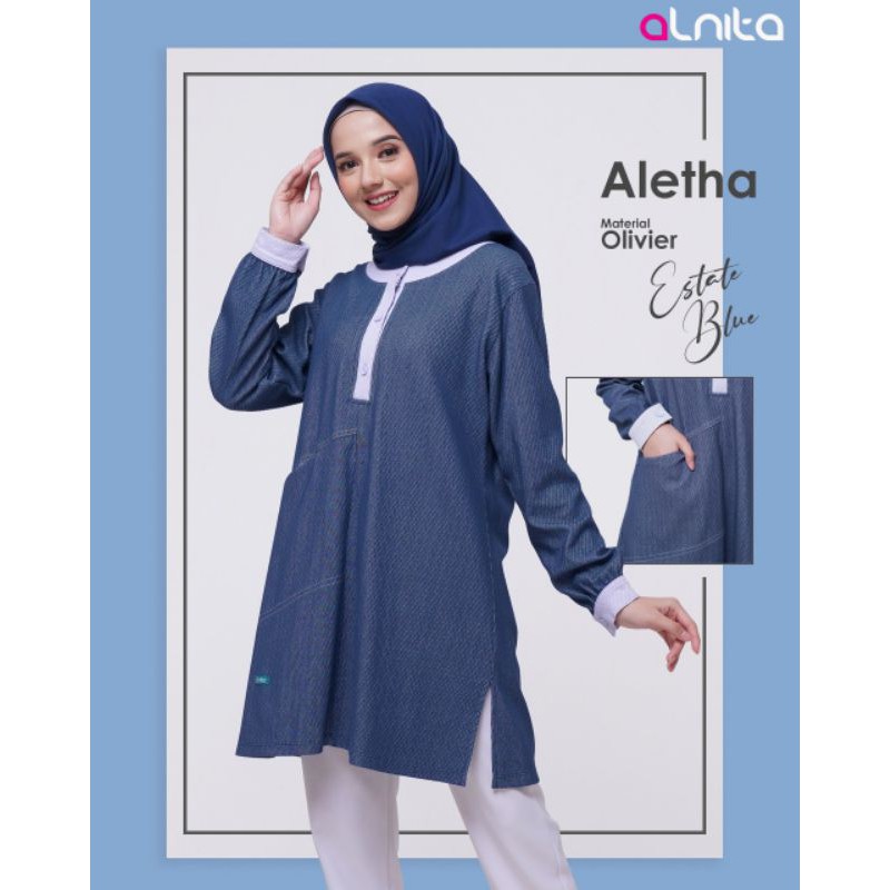 TUNIK ALETHA by ALNITA / Baju atasan wanita