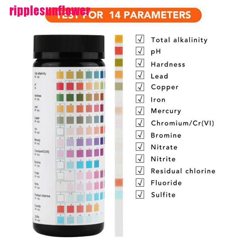 14in1 Alat Tes Kualitas PH Klorin Air Minum Untuk Berenang