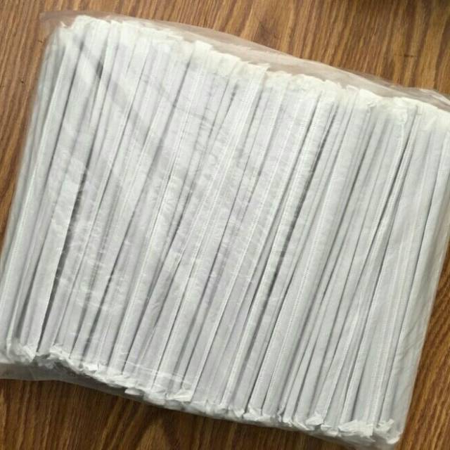 Sedotan Bungkus Kertas | Sedotan Tekuk Putih | Sedotan Tekuk Bungkus Kertas