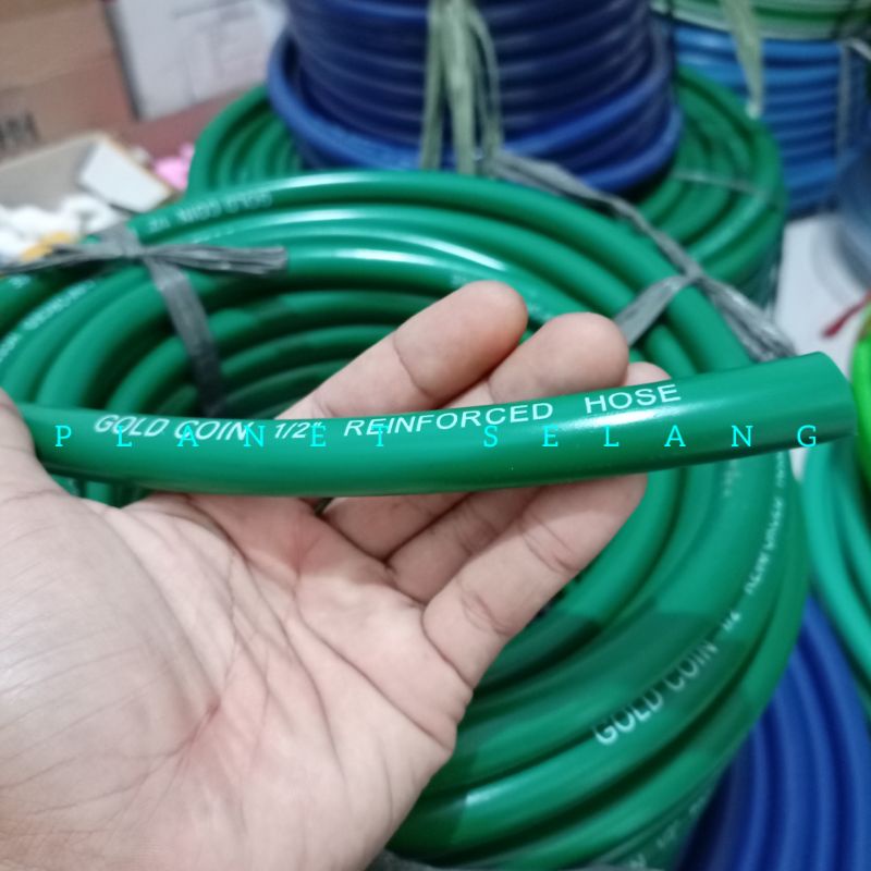 Selang Air 15 Meter Selang Air 1/2 Inch Tebal 2 MM Selang Air Elastis Dop Selang Anti Tekuk Selang