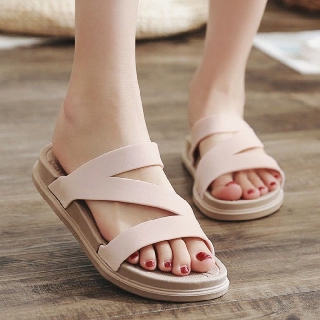 OSM S565 Sandal  Wanita Polos Karet Bahan Jelly Sol 