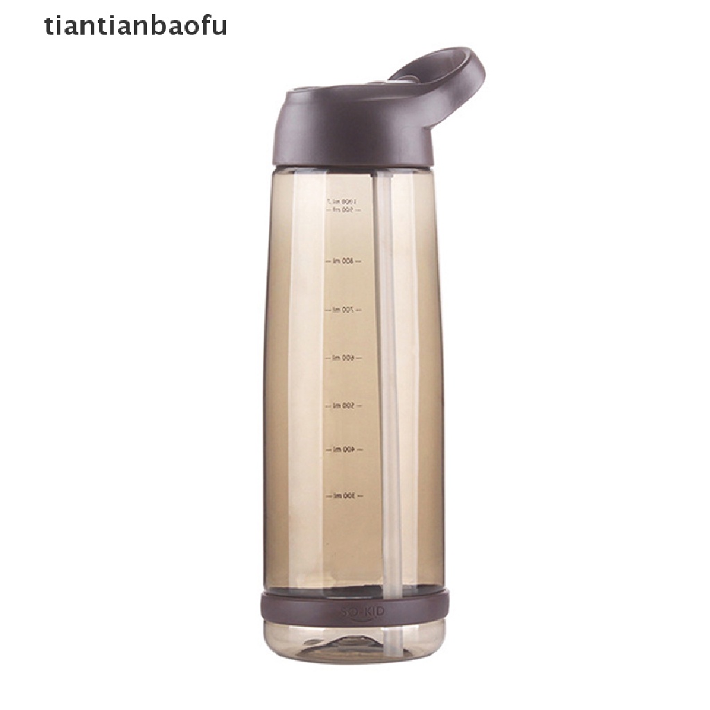 Botol Air Minum 1000ml Dengan Sedotan Ramah Lingkungan Bebas BPA Untuk Olahraga Outdoor