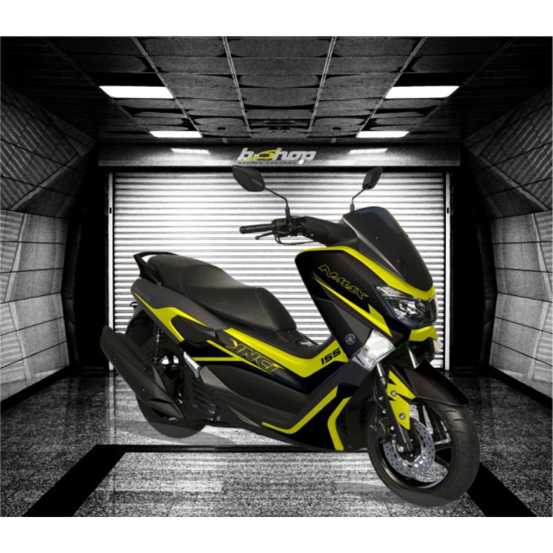 Sticker Decal NMAX Full body black yellow stabilo #stiker888